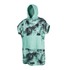 Mystic Allover Poncho / Polaire / Robe À Langer - Noir / Menthe