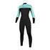 Mystic Womens Brand 3 / 2Mm Back-Zip Flatlock Full Wetsuit - Mint Green