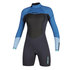 Mystic Womens Brand 3 / 2Mm Back-Zip Flatlock Longarm Shorty - Menthol Blue