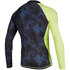 Mystic Crossfire Longsleeve Rash Vest - Navy / Lime - 200149