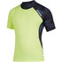 Mystic Crossfire Shortsleeve Rash Vest - Navy / Lime - 200148