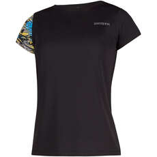 Mystic Womens Gem Shortsleeve Quickdry Top - Zebra Blue 200150