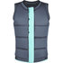 Mystic Marshall Wake Boarding Front-Zip Impact Vest - Noir / Mint