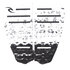 Rip Curl 2 Piece Surfboard Traction Pad - Noir / Blanc - Bdgtq2