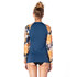 Haut Rip Curl Femmes Ls Uv Rash - Sunsetter Bleu - Wlu9Lw