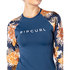 Haut Rip Curl Femmes Ls Uv Rash - Sunsetter Bleu - Wlu9Lw
