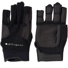 Henri Lloyd Deck Grip Gants De Voile À Doigts Courts - Noir Henri Lloyd Deck Grip Gants De Voile À Doigts Courts - Noir