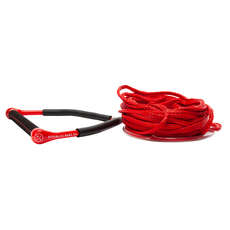 Poignée Hyperlite Cg Avec Corde De Remorquage Wakeboard Poly-E De 60 Pi - Rouge