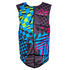 Débardeur Ronix Party Athletic Cut Impact - Noir / Rose / Bleu