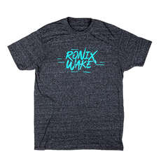 T-Shirt Suprême Ronix - Gris Chiné / Bleu Aqua T-Shirt Suprême Ronix - Gris Chiné / Bleu Aqua
