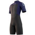 Combinaison Shorty Mystic Brand 3 / 2Mm Back-Zip - Bleu Nuit 210316