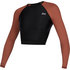 Mystic Womens Diva Longsleeve Crop Rash - Rouge Rouille 210269