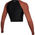 Mystic Womens Diva Longsleeve Crop Rash - Rouge Rouille 210269