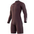 Combinaison Mystic Marshall 3/2 Gbs Longarm Shorty Frontzip - Merlot 210112