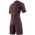 Combinaison Mystic Marshall 3/2 Gbs Shorty Frontzip - Merlot 210113