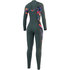 Combinaison Mystic Femmes Dazzled 5 / 3Mm Front Zip - Dark Leaf 210078