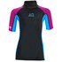 Sola Junior Manches Courtes Rashvest - Magenta / Turquoise A1743