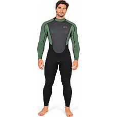 Combinaison Typhoon Storm3 3 / 2Mm Back Zip - Noir / Vert 250775