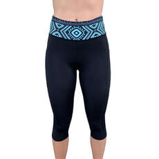 Vaikobi Active Paddle Capri Pants - Noir / Sarcelle Vk-240