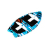 Ronix Boys Super Sonic Space Odyssey Fish Surfer - Bleu / Blanc / Noir