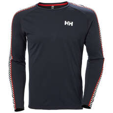 Helly Hansen Lifa Active Stripe Crew Haut Thermique - Marine 49412 Helly Hansen Lifa Active Stripe Crew Haut Thermique - Marine 49412