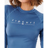 Rip Curl Femmes Golden Rays Ls Uv Rash Top - Bleu Moyen - Wly3Fw