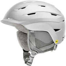 Casque De Neige Smith Liberty Mips Koyrod Pour Femmes - Blanc Satiné Casque De Neige Smith Liberty Mips Koyrod Pour Femmes - Blanc Satiné