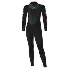 Combinaison Néoprène Sola Kids Fire 4/3Mm Back Zip - Noir A1509