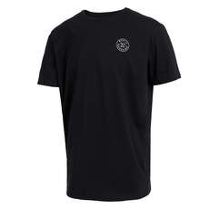 Mystic Boarding Shortsleeve Rash Vest - Noir 220283