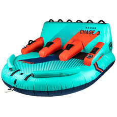 Radar Skis The Chase Lounge 3 Person Tube - Menthe/marine/rouge