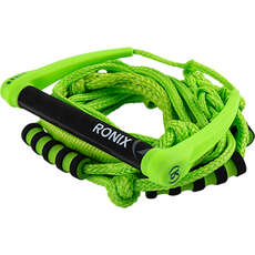 Ronix Silicone Bungee 4-Section Surf Corde Avec Poignée - Volt Vert