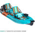 Kayak Gonflable Pour Deux Personnes Bote Zeppelin Aero 12'6 - Native Aqua 126Izp22Na