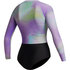 Mystic Womens Jayde Maillot De Bain À Manches Longues 2024 - Violet/vert 240181
