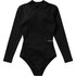 Mystic Femmes Sofi Dos Ouvert Manches Longues Maillot De Bain 2024 - Noir 240182