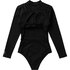 Mystic Femmes Sofi Dos Ouvert Manches Longues Maillot De Bain 2024 - Noir 240182