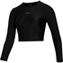 Mystic Womens Sunn Crop Rashvest À Manches Longues 2024 - Noir 240173