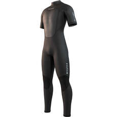 Combinaison Mystic Brand 3/2 Mm À Manches Courtes Avec Fermeture Éclair Dans Le Dos - Noir 250033