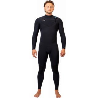 Combinaison Intégrale Gul Flexor Yulex 4/3 Mm À Coutures Invisibles Au Niveau De La Poitrine - Noir Fx1220