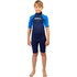 Combinaison Shorty Gul Junior G-Force Natur 3/2 Mm 2026 - Bleu Marine/Bleu Gf3307