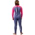 Combinaison De Plongée Gul Junior Response Natur 3/2 Mm À Fermeture Éclair Dorsale 2026 - Bleu/Rose Re1322