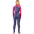 Combinaison De Plongée Gul Junior Response Natur 3/2 Mm À Fermeture Éclair Dorsale 2026 - Bleu/Rose Re1322