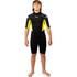 Combinaison De Plongée Courte Gul Junior Response Natur 3/2 Mm 2026 - Noir/Citron Vert Re3322