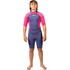 Combinaison De Plongée Courte Gul Junior Response Natur 3/2 Mm 2026 - Bleu/Rose Re3322