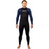 Combinaison Gul G-Force Nartur 3/2 Mm À Fermeture Éclair Dorsale 2026 - Noir/Marine Gf1305