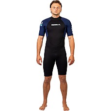Combinaison Shorty Gul G-Force 3/2 Mm À Fermeture Éclair Dorsale 2026 - Noir/Marine