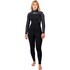 Combinaison De Plongée Gul Flexor Yulex 4/3 Mm Bs À Fermeture Éclair Dorsale Pour Femme - Noir / Scatter Palm Fx1223