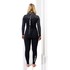 Combinaison De Plongée Gul Flexor Yulex 4/3 Mm Bs À Fermeture Éclair Dorsale Pour Femme - Noir / Scatter Palm Fx1223