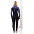 Combinaison De Plongée Gul Flexor Yulex 5/4 Mm Bs À Fermeture Éclair Dorsale Pour Femme - Noire / Tye Bird Fx1224