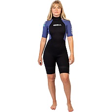 Combinaison Shorty Gul G-Force Natur 3 Mm Pour Femme 2026 - Noir/Bleu Gf3306