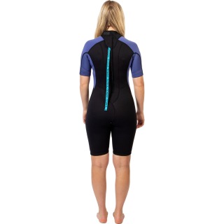 Combinaison Shorty Gul G-Force Natur 3 Mm Pour Femme 2026 - Noir/Bleu Gf3306